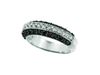 Black & White Diamond Fashion Ring, 14K White Gold