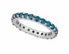 Blue diamond eternity band