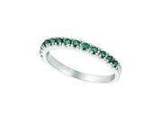 Blue Diamond Stackable Ring, 14K White Gold