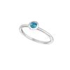 Blue topaz bezel set ring