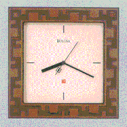 Bulova Four Square Wall Clock C3328