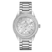 Bulova Watches Women's Bulova Watch with Silver Dial 96N102 