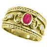 Byzantine Ruby & Diamond ring