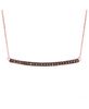 Champagne diamond bar necklace