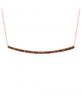 Champagne diamond bar necklace