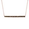 Champagne diamond bar necklace