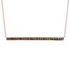 Champagne diamond bar necklace