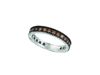 Champagne Diamond Eternity Ring 14K White Gold