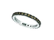 Champagne diamond eternity ring