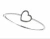 Champagne Diamond Heart Bangle