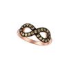 Champagne diamond infinity ring