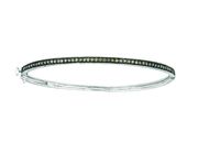 Champagne diamond milgrain bangle