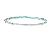 Champagne diamond milgrain bangle