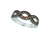 Champagne diamond twisted ring