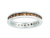 Channel set champagne diamond eternity band