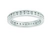 Channel set diamond eternity band