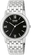 Citizen Men's Stiletto Stainless Steel Eco-Drive: 14 Styles Citizen Men's Stiletto Stainless Steel Eco-Drive: 14 Styles