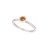 Citrine bezel set ring
