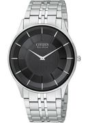 Citzen Mens Eco Drive Stiletto  Bracelet Black Dial  AR3010-57E
