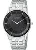 Citzen Mens Eco Drive Stiletto  Bracelet Black Dial  AR3010-57E