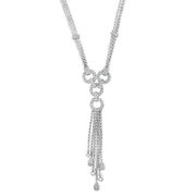 Designer Diamond Necklace 14K White Gold