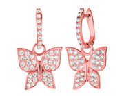 Diamnd butterfly earrings