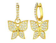 Diamnd butterfly earrings