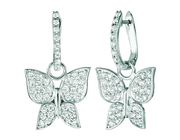 Diamnd butterfly earrings