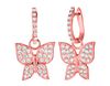 Diamnd butterfly earrings