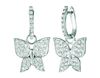 Diamnd butterfly earrings