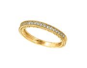 Diamond 1/2 way around band