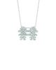 Diamond 2 girls necklace