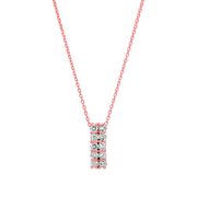 Diamond 2 rows necklace
