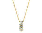 Diamond 2 rows necklace