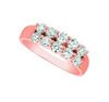 Diamond 2 rows ring
