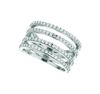 Diamond 4 rows ring