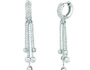 Diamond 5 strand pave set earrings