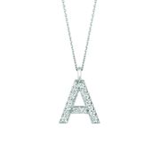 Diamond A necklace