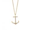 Diamond anchor necklace