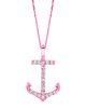Diamond anchor necklace