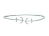 Diamond anchors bangle