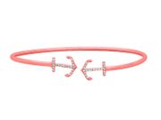 Diamond anchors bangle