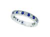 Diamond and Sapphire Ring Band