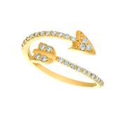 Diamond arrow ring