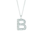 Diamond B necklace