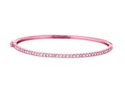 Diamond Bangle, 14K Pink Gold
