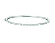 Diamond Bangle, 14K White Gold