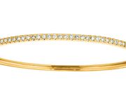 Diamond bangle, 14K yellow gold