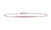 Diamond bar bracelet