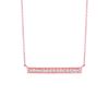 Diamond bar necklace